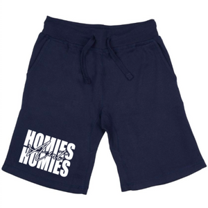 Homies Aint Homies Navy Shorts