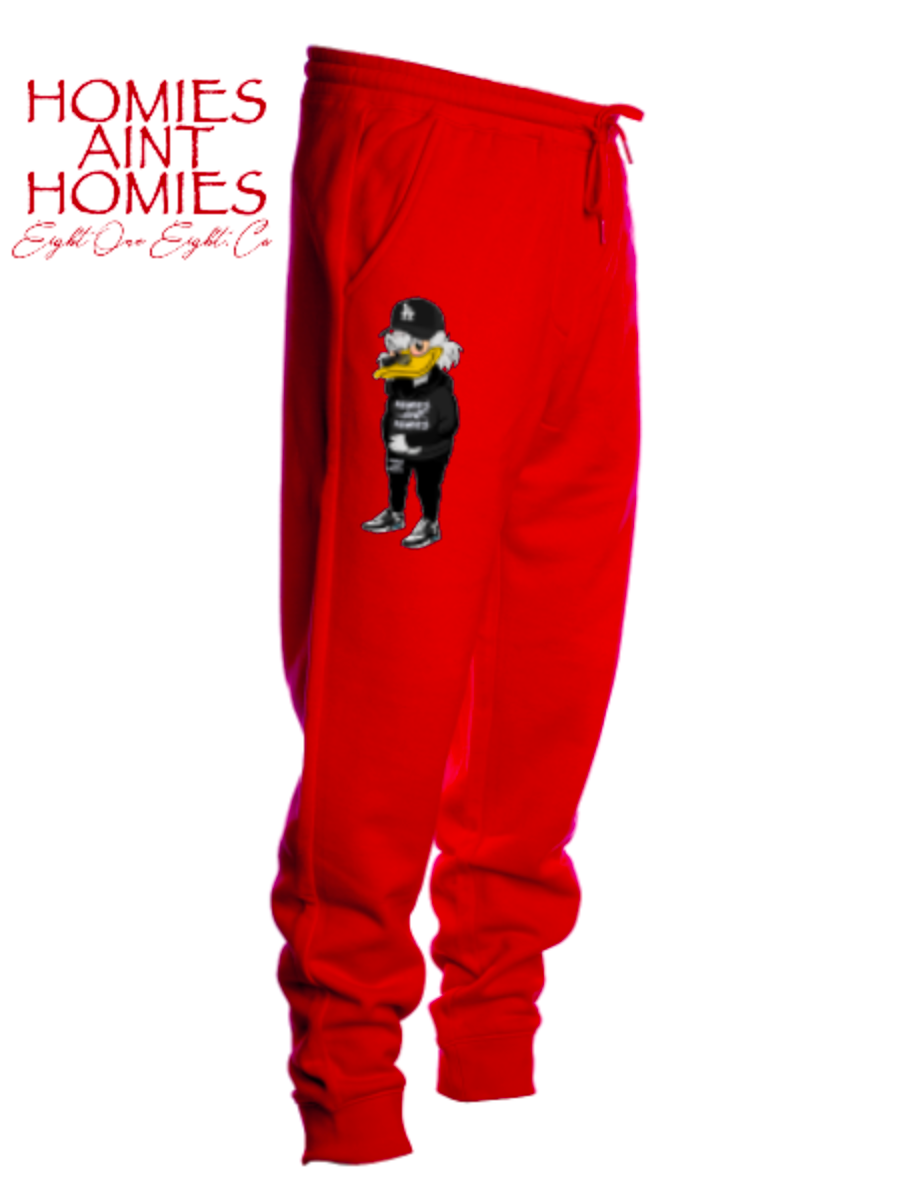 Red Chenille Patch Sweats